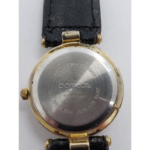 Bonjour women\'s watch. AWCL AIL, 58105/BJG004 Silver and gold bevel.